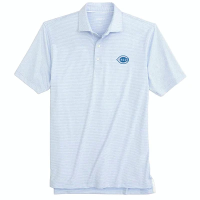 Polo Lyndon pour la fête des pères Cincinnati Reds bleu clair Johnnie-O hommes