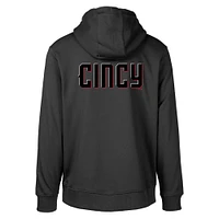 Sweat à capuche noir Cincinnati Reds City Connect Podium Core 2.0 pour homme Levelwear
