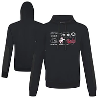 Men's Levelwear  Black Cincinnati Reds Cooperstown Collection Bombay Campaign Pullover Hoodie