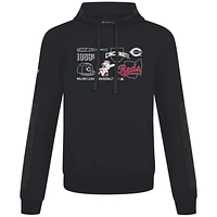 Men's Levelwear  Black Cincinnati Reds Cooperstown Collection Bombay Campaign Pullover Hoodie