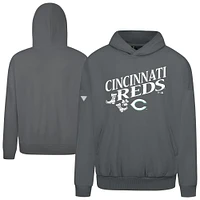 Men's Levelwear  Gray Cincinnati Reds St. Patrick's Day Pullover Hoodie