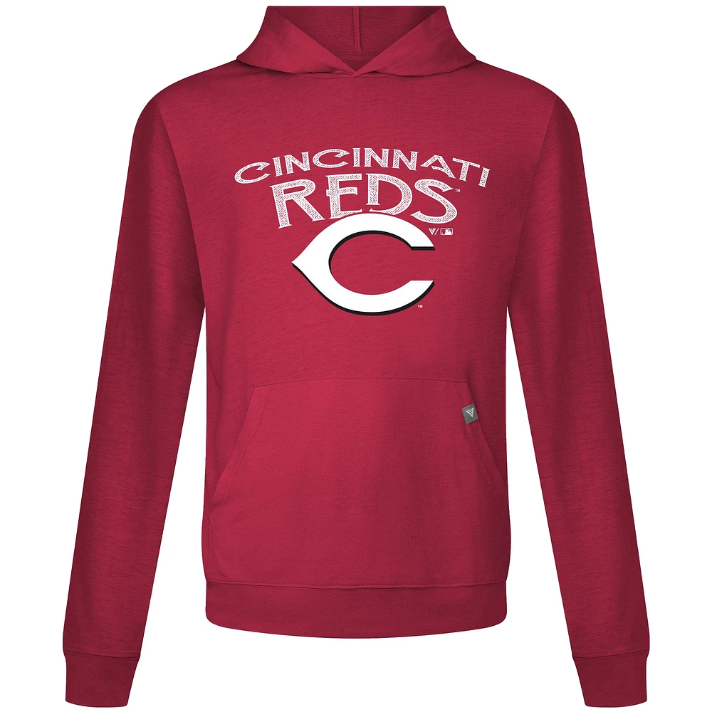 Sweat à capuche rouge Levelwear pour homme des Reds de Cincinnati Accolade Relay Mission