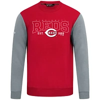 Men's Levelwear Red Cincinnati Reds Accolade Ultimate Textbook Pullover Sweatshirt