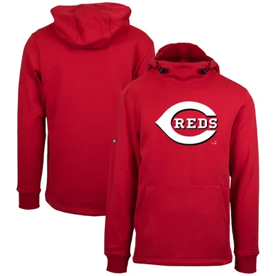 Cincinnati Reds Levelwear Shift Sportswear Core Logo Pullover Hoodie - Red