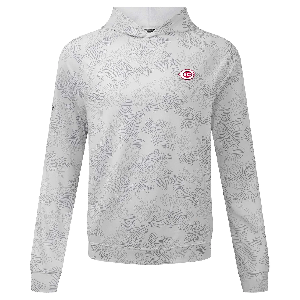 Men's Levelwear White Cincinnati Reds Blender Insignia 2.0 Hoodie