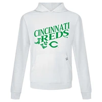 Sweat à capuche blanc pour homme Cincinnati Reds St. Patrick's Day Relay Boots de Levelwear