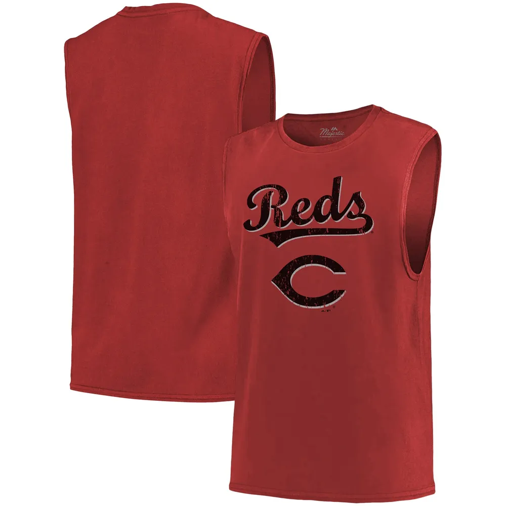 Men's Majestic Red/Black Cincinnati Reds Authentic Collection On