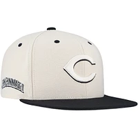 Men's Mitchell & Ness Cream Cincinnati Reds Snapback Hat