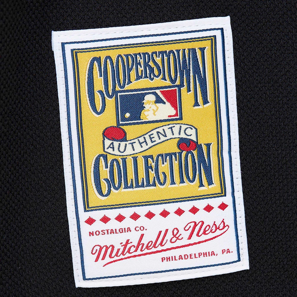 Mitchell & Ness Ken Griffey Jr. pour hommes, noir, Cincinnati Reds, collection Cooperstown, maillot d'entraînement au bâton en maille authentique
