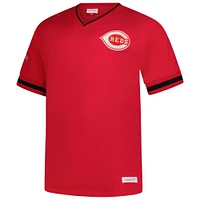 Men's Mitchell & Ness Red Cincinnati Reds Big Tall V-Neck T-Shirt