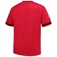 Men's Mitchell & Ness Red Cincinnati Reds Big Tall V-Neck T-Shirt