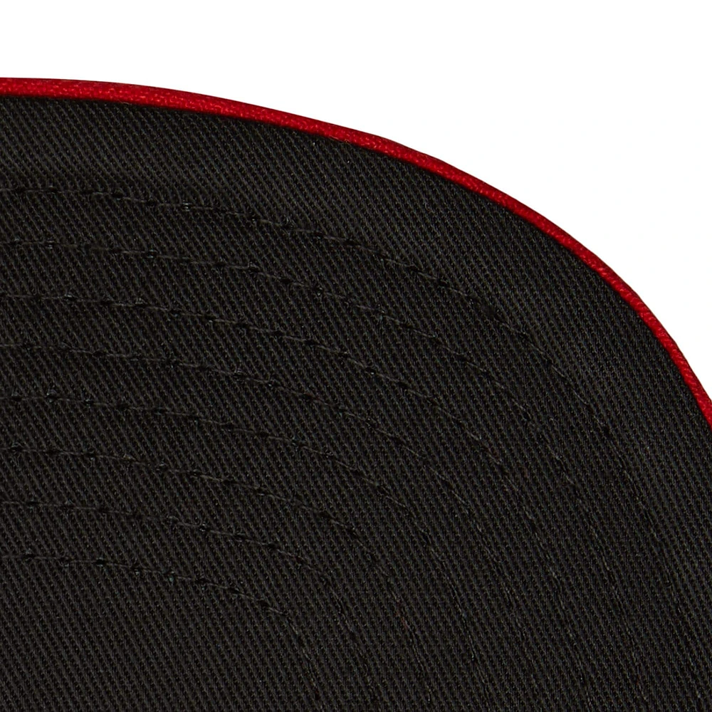 Casquette Snapback rouge avec étiquette de l'équipe des Cincinnati Reds Mitchell & Ness pour hommes