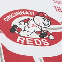 Men's Mitchell & Ness White Cincinnati Reds Cooperstown Collection Team Origins Premium T-Shirt