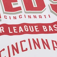 Men's Mitchell & Ness White Cincinnati Reds Cooperstown Collection Team Origins Premium T-Shirt