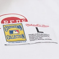 Men's Mitchell & Ness White Cincinnati Reds Cooperstown Collection Team Origins Premium T-Shirt