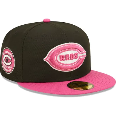 New Era Men's Orange, Pink Oakland Athletics 40th Anniversary Mango Passion  59FIFTY Fitted Hat