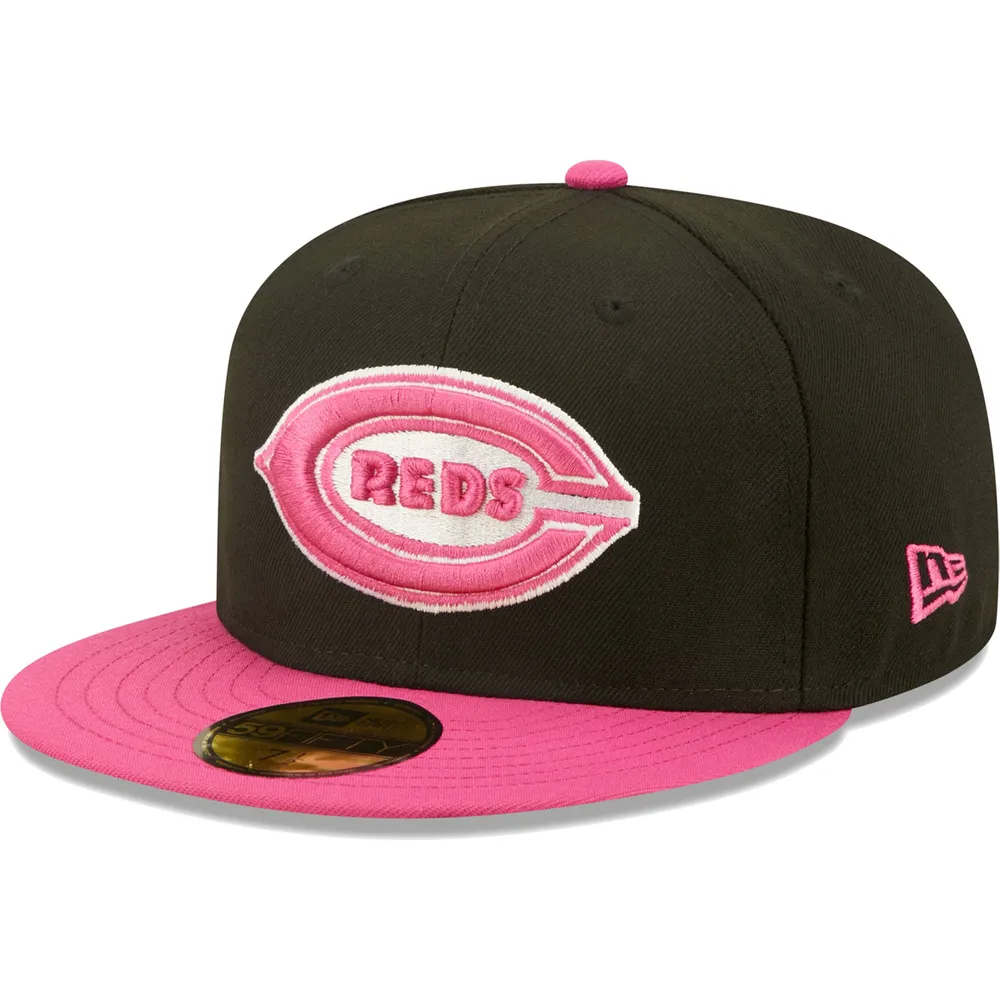 New Era Men's Black, Pink Cincinnati Reds 1938 Mlb All-Star Game Passion  59Fifty Fitted Hat