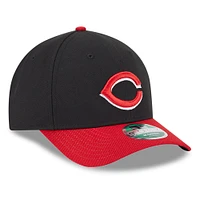 Men's New Era  Black/Red Cincinnati Reds Player Replica 9FORTY Adjustable Hat