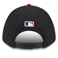 Men's New Era  Black/Red Cincinnati Reds Player Replica 9FORTY Adjustable Hat