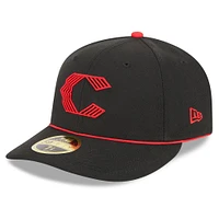 Men's New Era Black Cincinnati Reds 2023 City Connect Low Profile 59FIFTY Fitted Hat