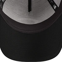 Men's New Era Black Cincinnati Reds A-Frame 9FORTY Trucker Adjustable Hat