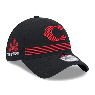 Casquette réglable noire Cincinnati Reds City Connect Alternate 9TWENTY New Era pour hommes