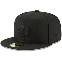 Casquette ajustée 59FIFTY Basic Logo des Cincinnati Reds New Era pour homme, noire