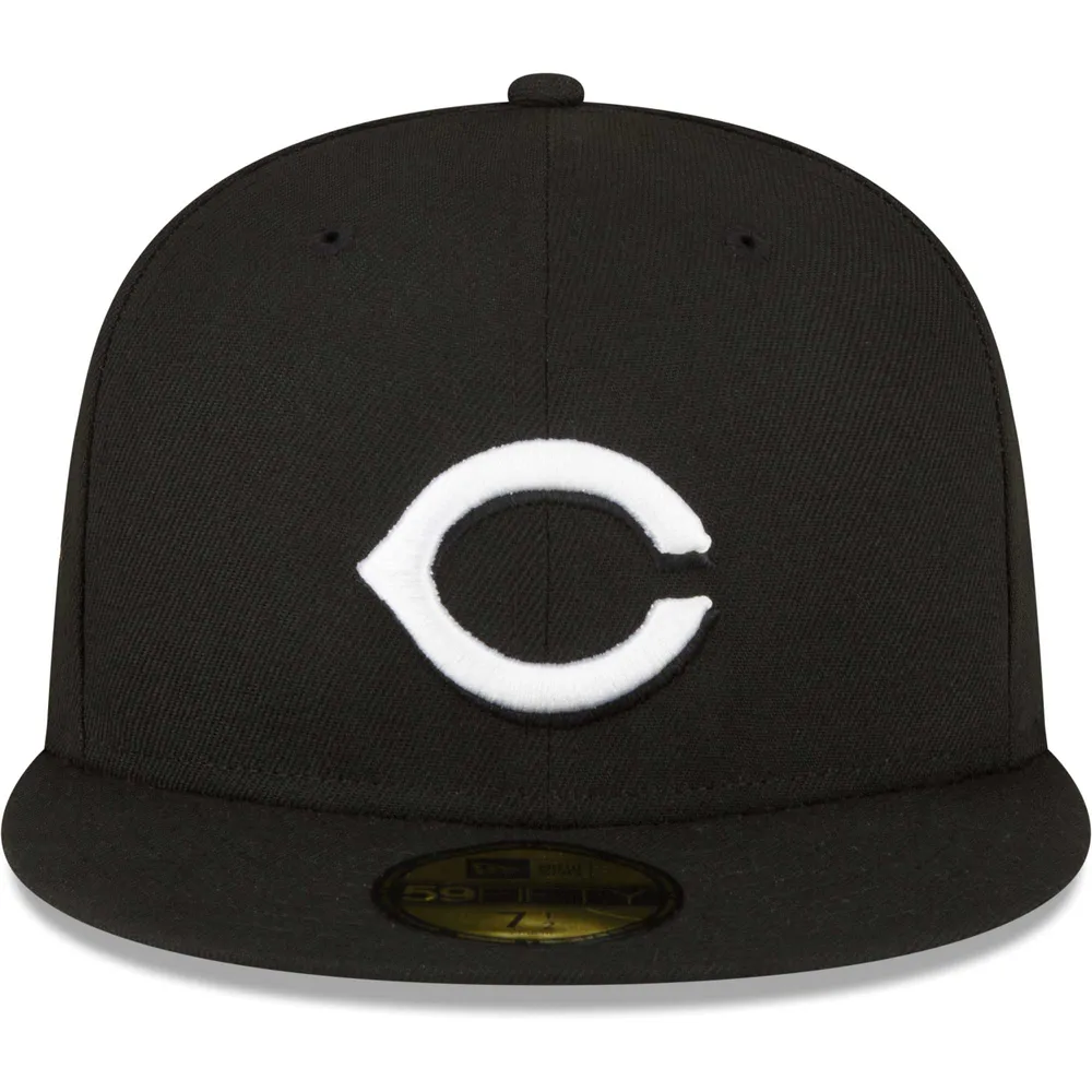 Lids Cincinnati Reds New Era Sidepatch 59FIFTY Fitted Hat - Black