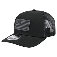 Casquette extensible à bouton-pression New Era 9SEVENTY noire pour homme