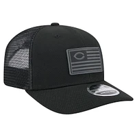 Casquette extensible à bouton-pression New Era 9SEVENTY noire pour homme