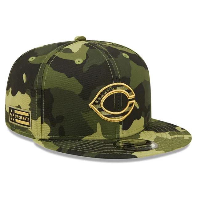 Chicago Cubs New Era Military Patch 9FIFTY Snapback Hat - Camo