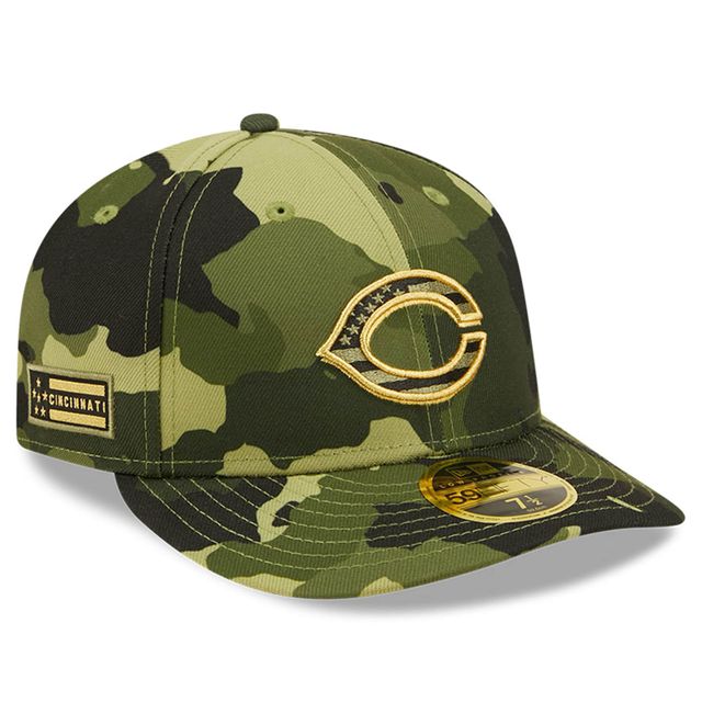 NWE REDS CAMO MLB 2022 JOURNÉE DES FORCES ARMÉES SUR LE TERRAIN LP 59FIFTY HATMENLOP