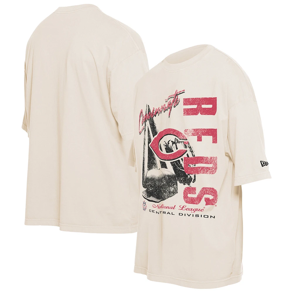 T-shirt surdimensionné à imprimé rétro des Cincinnati Reds de la collection Cooperstown pour homme New Era
