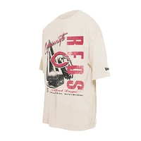 T-shirt surdimensionné à imprimé rétro des Cincinnati Reds de la collection Cooperstown pour homme New Era