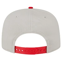 Men's New Era Cream Cincinnati Reds Iron Golfer Snapback Hat