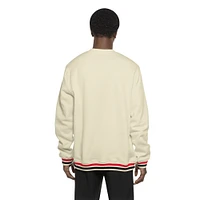 Men's New Era Cream Cincinnati Reds Throwback Pullover Sweatshirt