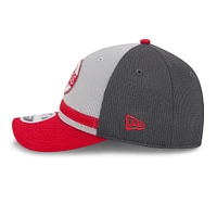 Men's New Era  Gray/Red Cincinnati Reds 2025 Batting Practice 9FORTY M-Crown Adjustable Hat
