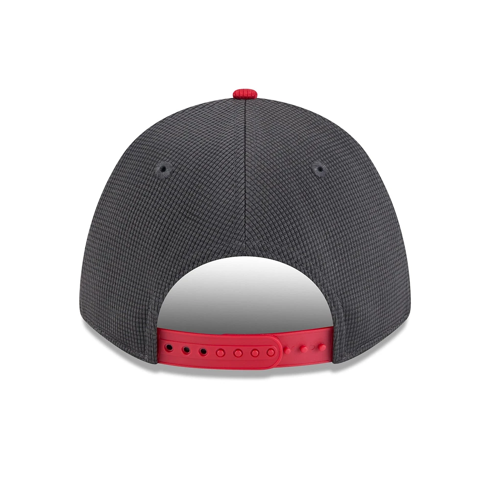 Men's New Era  Gray/Red Cincinnati Reds 2025 Batting Practice 9FORTY M-Crown Adjustable Hat