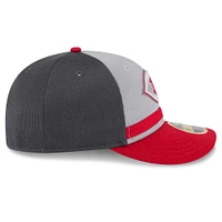 Men's New Era  Gray/Red Cincinnati Reds 2025 Batting Practice Low Profile 59FIFTY Fitted Hat