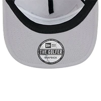 Casquette de golf à visière snapback en velours côtelé gris Cincinnati Reds de New Era pour homme