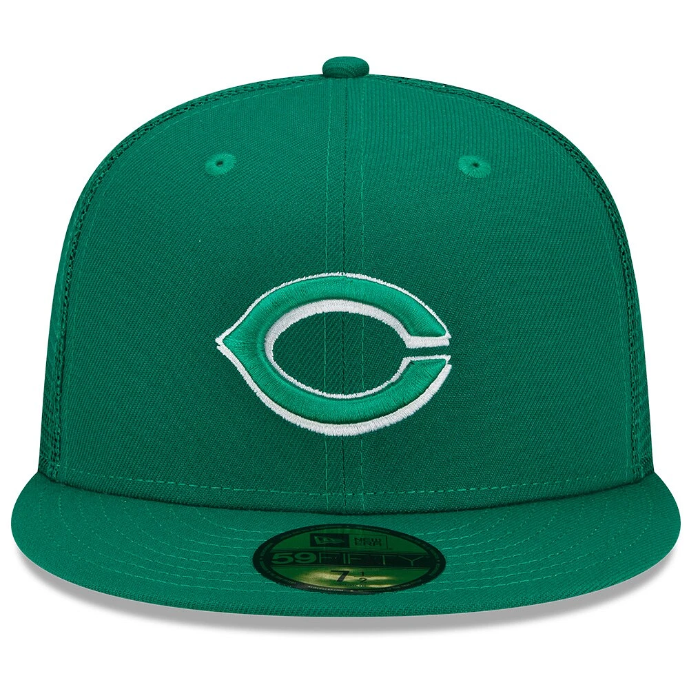 Men's New Era Green Cincinnati Reds 2022 St. Patrick's Day 59FIFTY Fitted Hat
