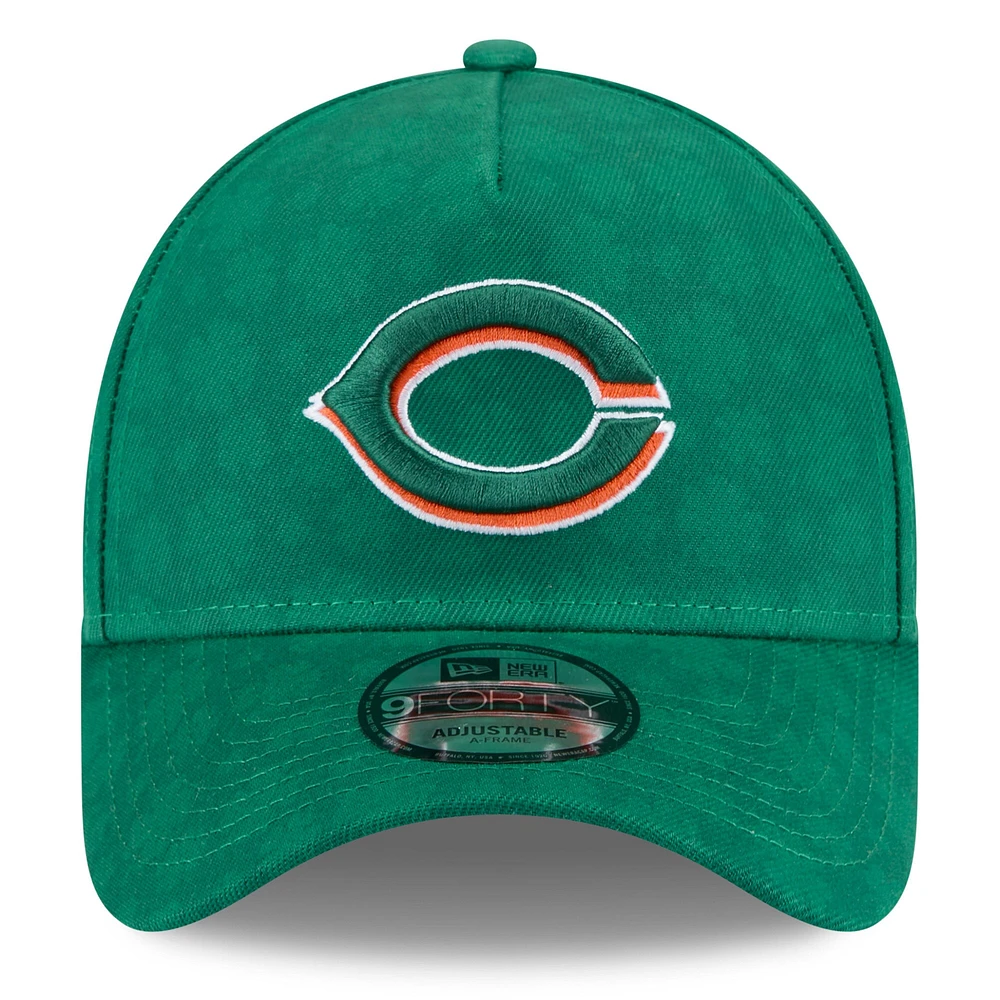 Casquette ajustable A-Frame 9FORTY de Cincinnati Reds de New Era pour homme, vert Kelly