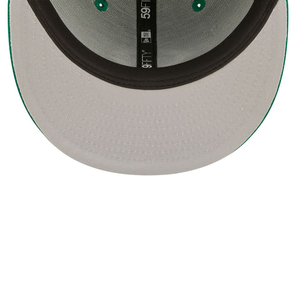 Men's New Era Kelly Green Cincinnati Reds White Logo 59FIFTY Fitted Hat