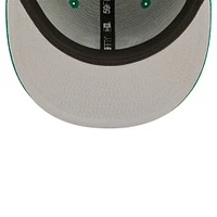Men's New Era Kelly Green Cincinnati Reds White Logo 59FIFTY Fitted Hat