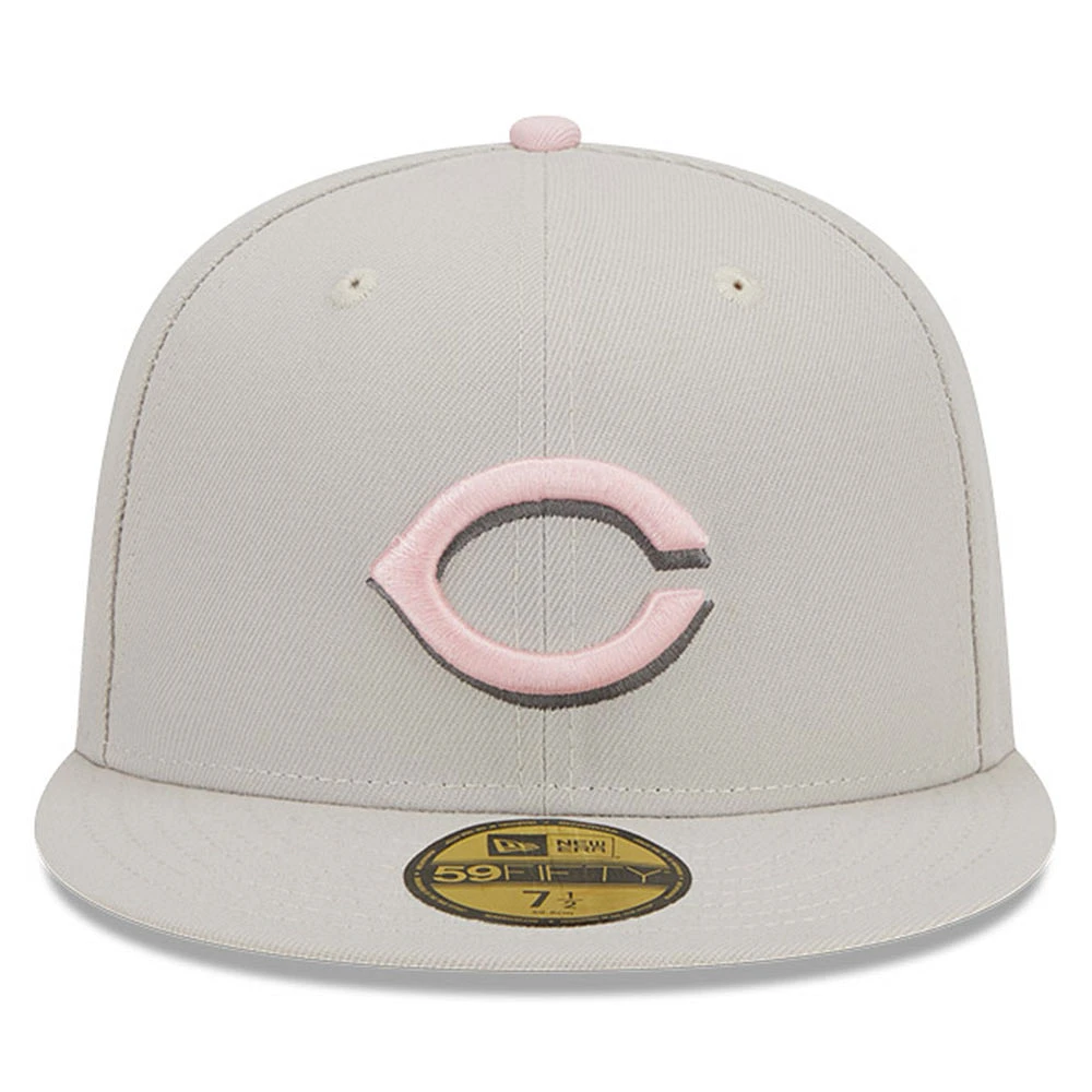 Casquette ajustée 59FIFTY pour homme New Era Kaki Cincinnati Reds 2023 Mother's Day On-Field