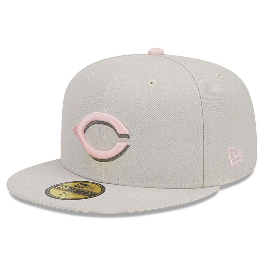 Casquette ajustée 59FIFTY pour homme New Era Kaki Cincinnati Reds 2023 Mother's Day On-Field