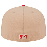 Casquette ajustée 59FIFTY des Cincinnati Reds de New Era pour homme en kaki