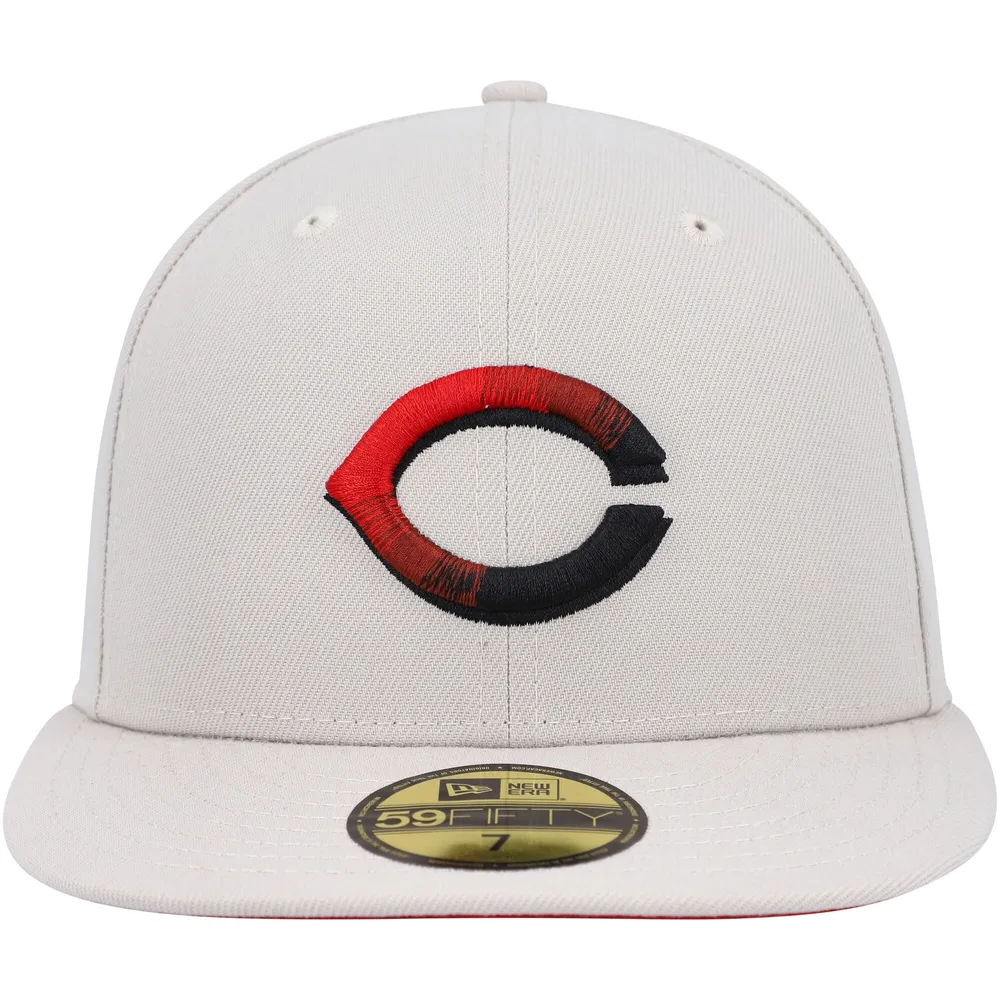 Casquette ajustée 59FIFTY Kaki Cincinnati Reds Stone Dim Undervisor New Era pour homme