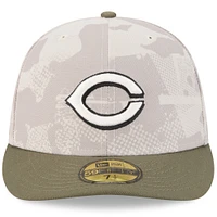 Casquette ajustée 59FIFTY pour homme, beige clair/olive, Cincinnati Reds 2025 Armed Forces Day, New Era