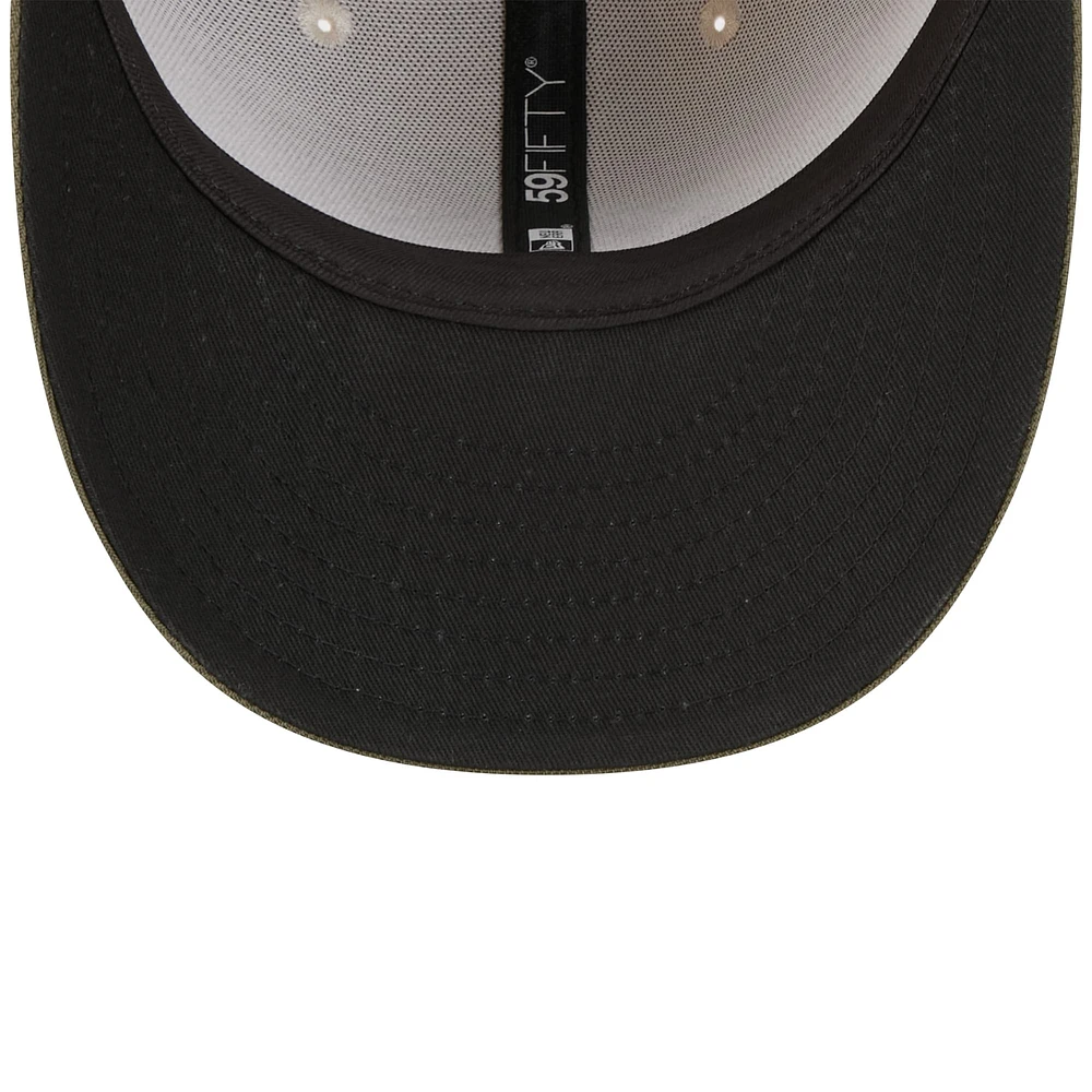 Casquette ajustée 59FIFTY pour homme, beige clair/olive, Cincinnati Reds 2025 Armed Forces Day, New Era